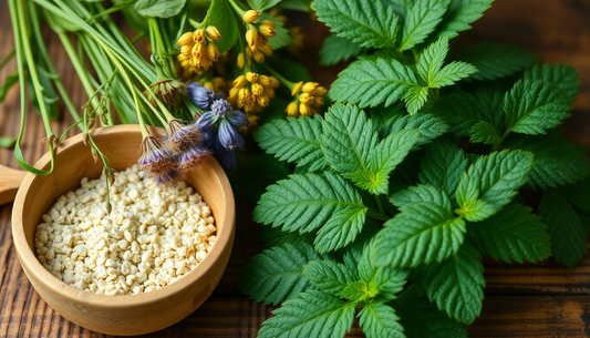 a natural looking image that relates to the article showing herbs mentioned