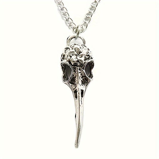 Tree of Life Studio spiritual Vulture skull necklace pendant in detailed silver design with chain