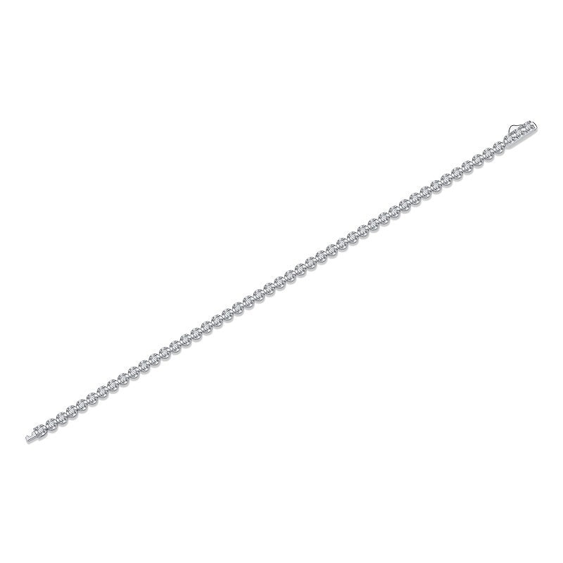 Tree of Life Studio S925 silver moissanite diamond bracelet elegant anklet with sparkling stones