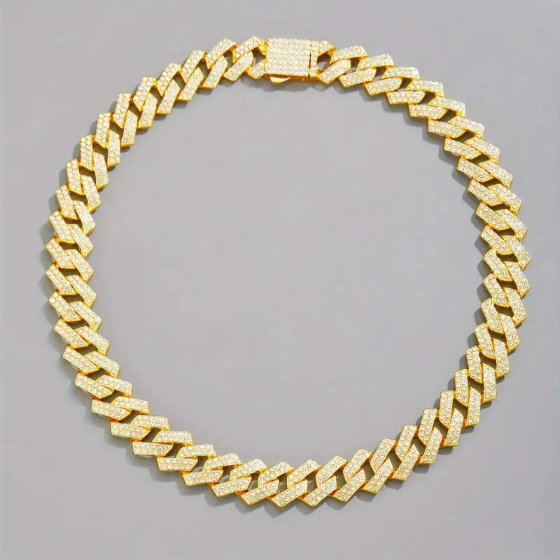 The Keel moissanite diamond silver bracelet by Tree of Life Studio in gold with sparkling stones