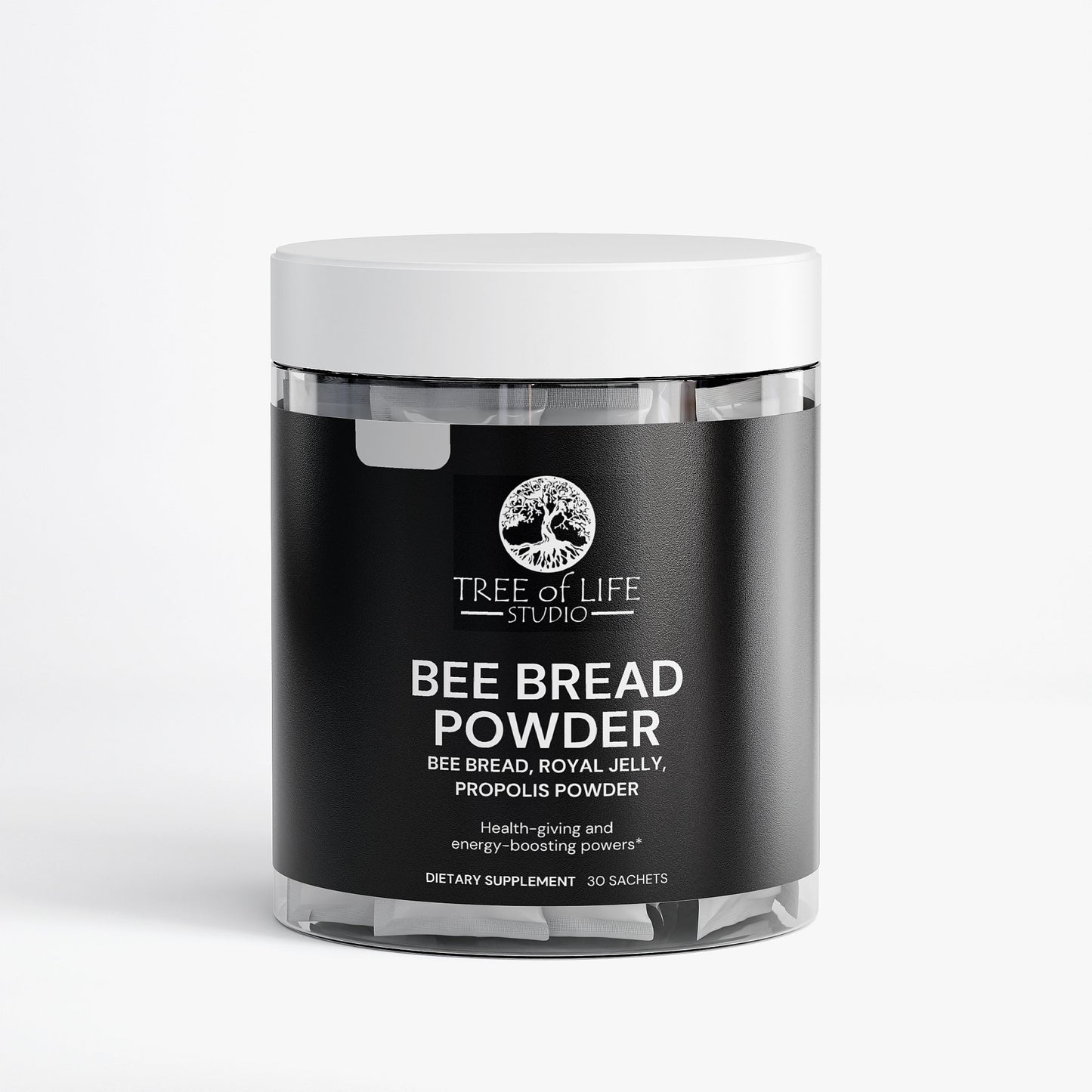 Tree of Life Studio Bee Bread Powder dietary supplement container to buy bee bread online