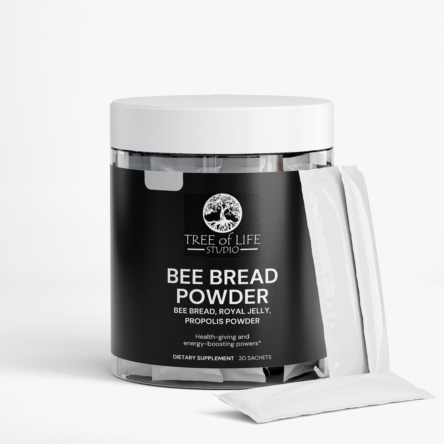 Buy bee bread online with Tree of Life Studio bee bread powder dietary supplement with royal jelly