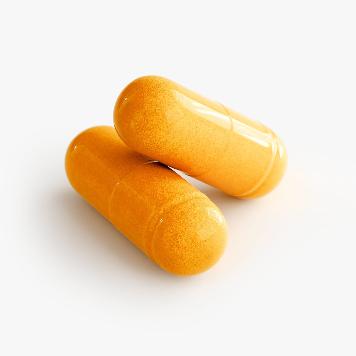Platinum turmeric capsules for inflammation relief in bright yellow natural extract supplement