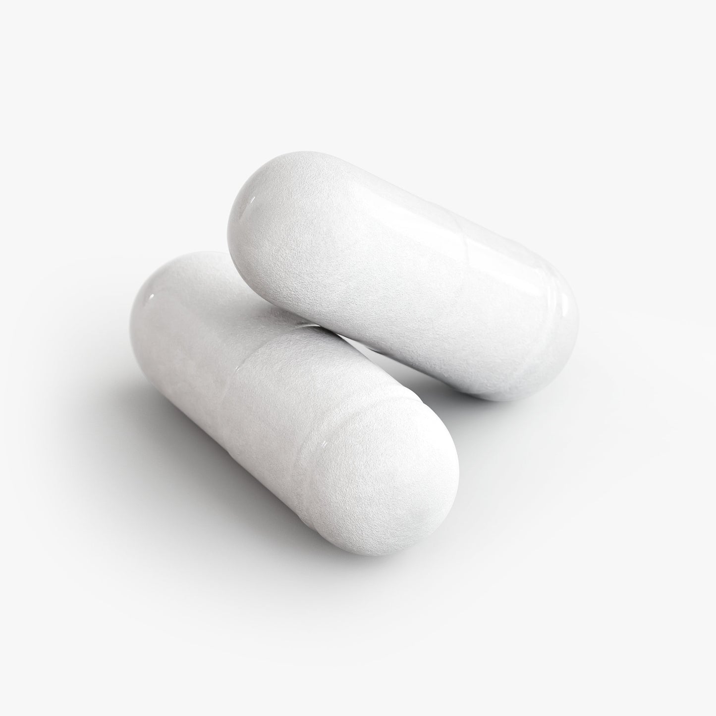 White probiotic and prebiotic 40 billion capsules for digestive health supplements