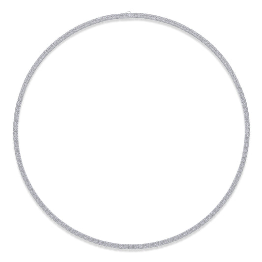 Tree of Life Studio Winter Lake moissanite diamond jewelry necklace in a sparkling circular design