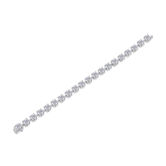 About time moissanite diamond bracelet by Tree of Life Studio with sparkling stones in a sleek design