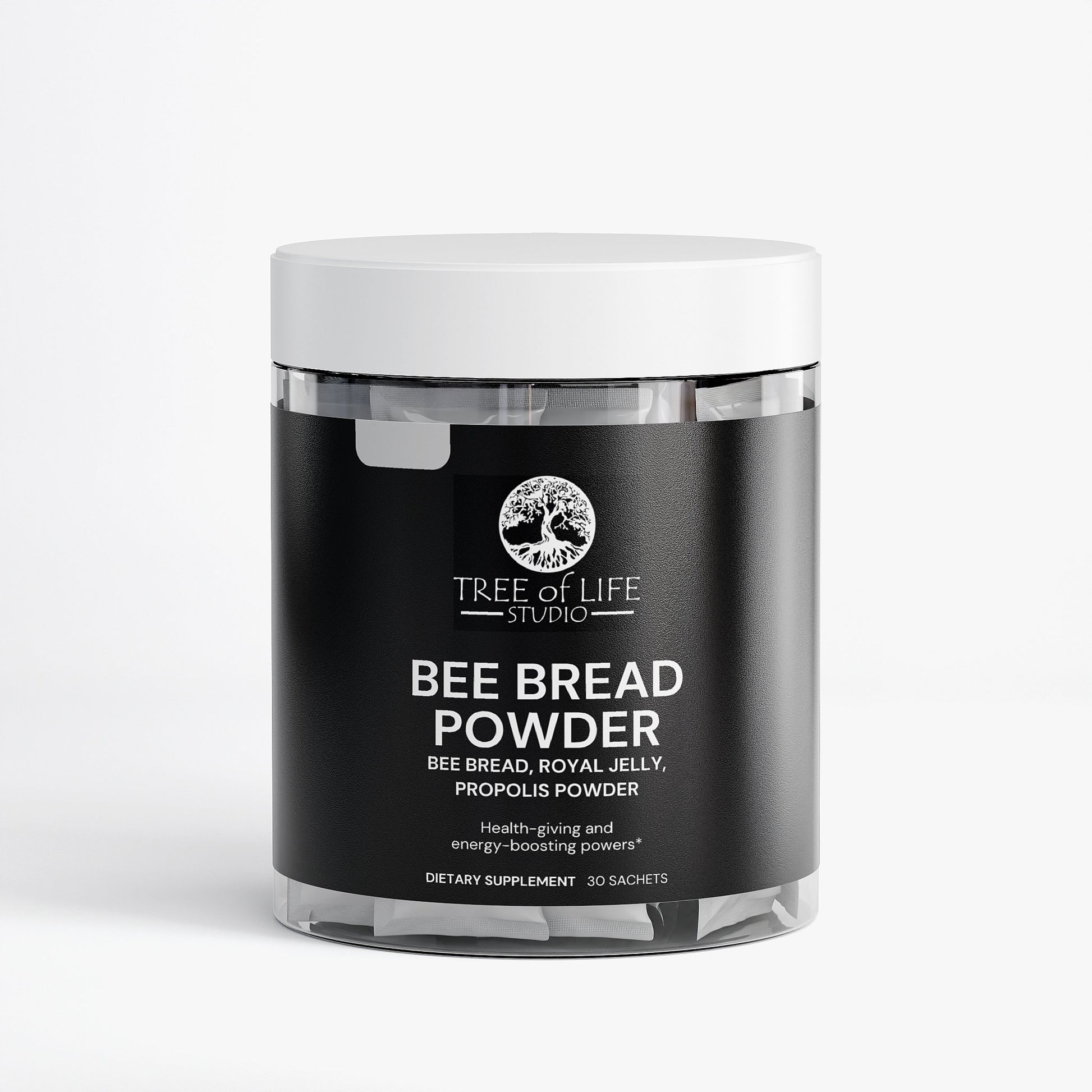Tree of Life Studio Bee Bread Powder dietary supplement container to buy bee bread online