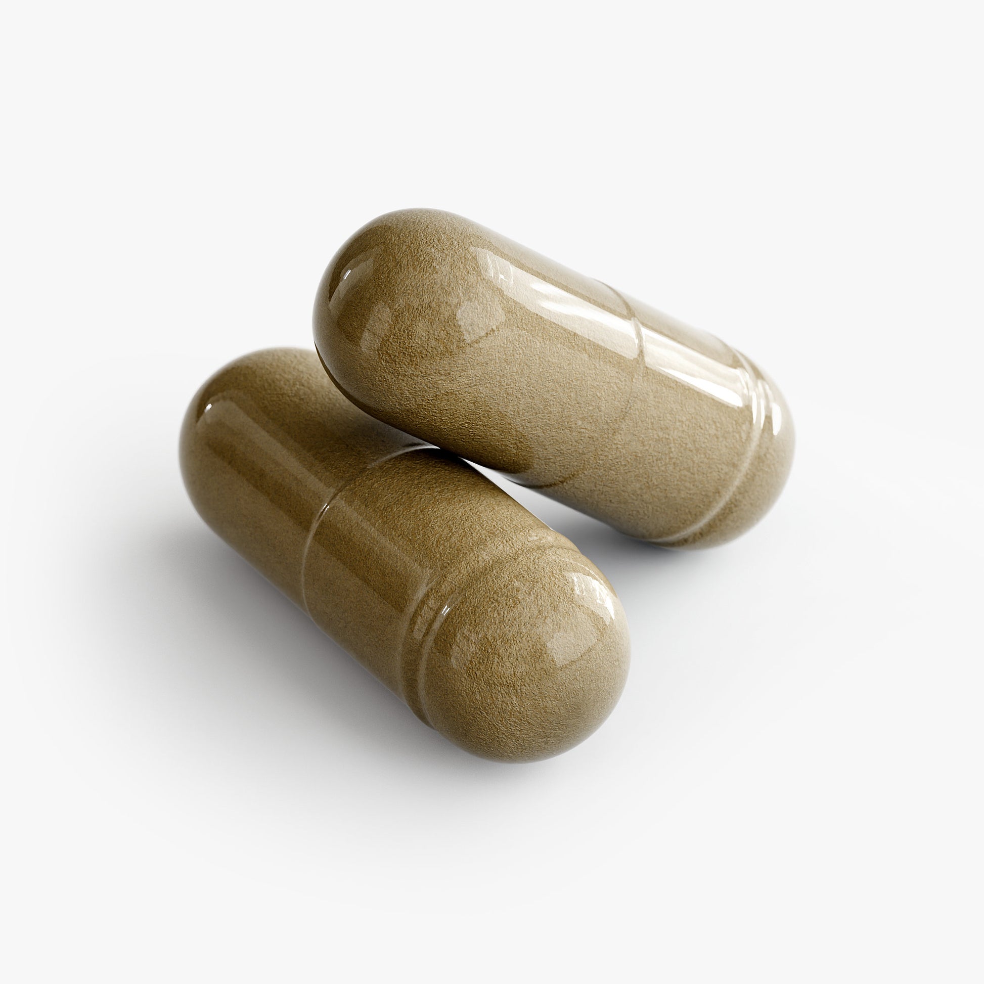 Tree of Life Studio ginkgo biloba and ginseng supplement capsules with natural herbal powder inside