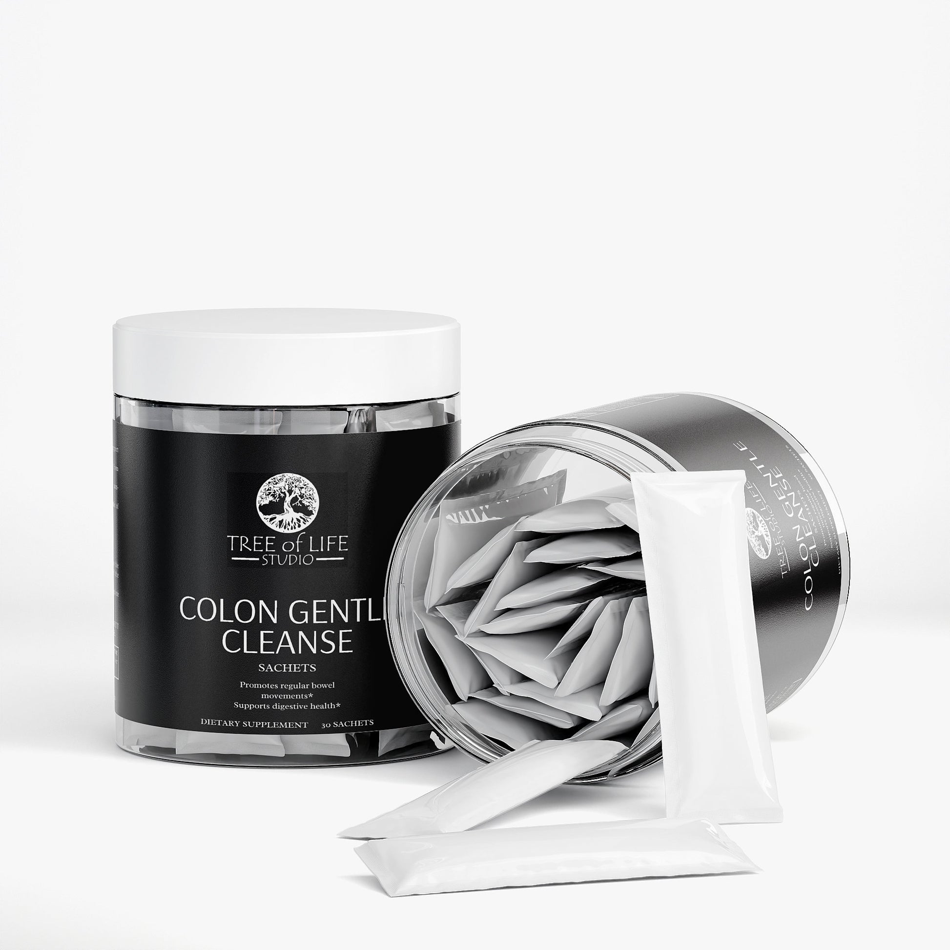Tree of Life Studio natural colon cleanse supplement with sachets for gentle colon detox